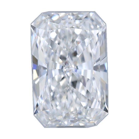 1.01 ct radiant lab-grown diamond, E color, VS1 clarity, IGI certified, still from its 360° video