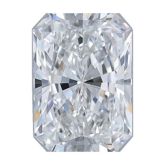 1.01 ct radiant lab-grown diamond, E color, VS2 clarity, IGI certified, still from its 360° video