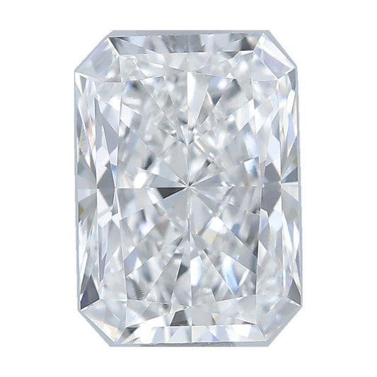 1.01 ct radiant lab-grown diamond, F color, VVS2 clarity, IGI certified, still from its 360° video