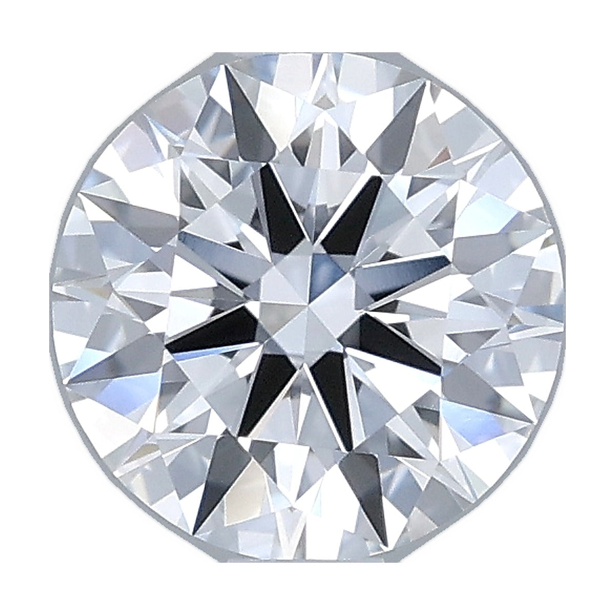 1.01 ct round lab-grown diamond, D color, VVS1 clarity, IGI certified, still from its 360° video