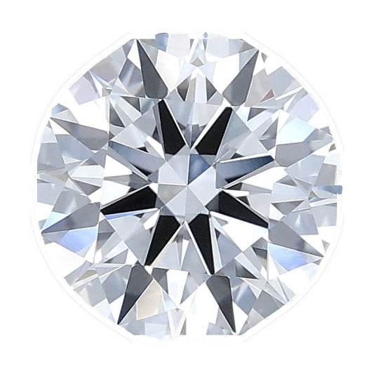 1.01 ct round lab-grown diamond, D color, VVS1 clarity, IGI certified, still from its 360° video
