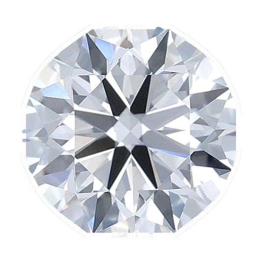 1.01 ct round lab-grown diamond, D color, VVS1 clarity, IGI certified, still from its 360° video