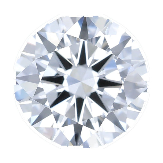 1.01 ct round lab-grown diamond, D color, VVS2 clarity, IGI certified, still from its 360° video