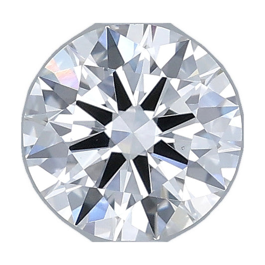 1.01 ct round lab-grown diamond, E color, VS1 clarity, IGI certified, still from its 360° video