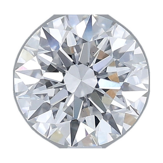 1.01 ct round lab-grown diamond, E color, VS1 clarity, IGI certified, still from its 360° video