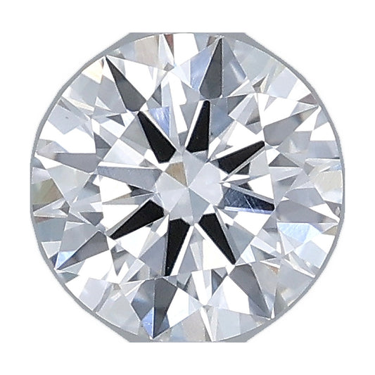 1.01 ct round lab-grown diamond, E color, VS1 clarity, IGI certified, still from its 360° video