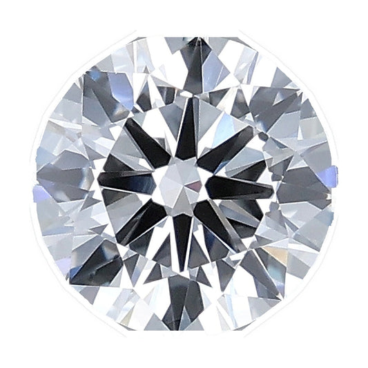 1.01 ct round lab-grown diamond, E color, VVS2 clarity, IGI certified, still from its 360° video