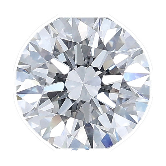 1.01 ct round lab-grown diamond, E color, VVS2 clarity, IGI certified, still from its 360° video