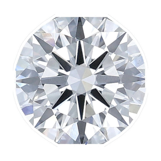 1.01 ct round lab-grown diamond, E color, VVS2 clarity, IGI certified, still from its 360° video
