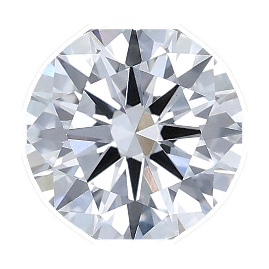 1.01 ct round lab-grown diamond, E color, VVS2 clarity, IGI certified, still from its 360° video