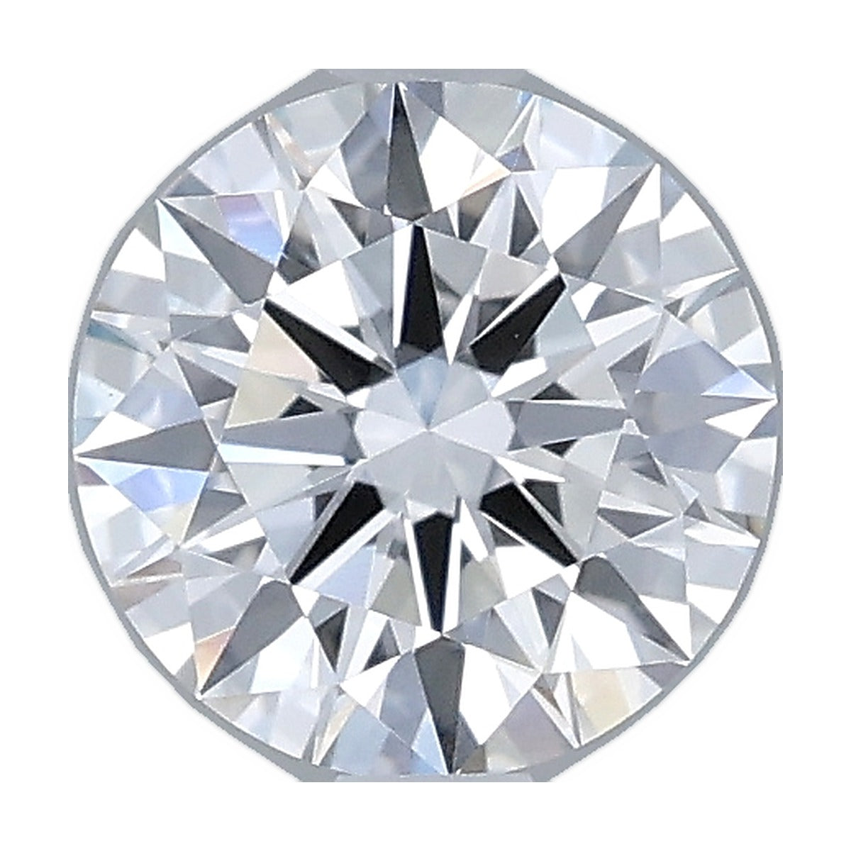 1.01 ct round lab-grown diamond, E color, VVS2 clarity, IGI certified, still from its 360° video