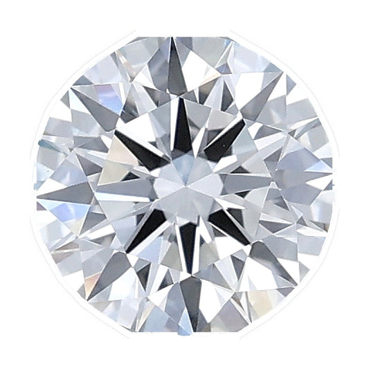 1.01 ct round lab-grown diamond, E color, VVS2 clarity, IGI certified, still from its 360° video