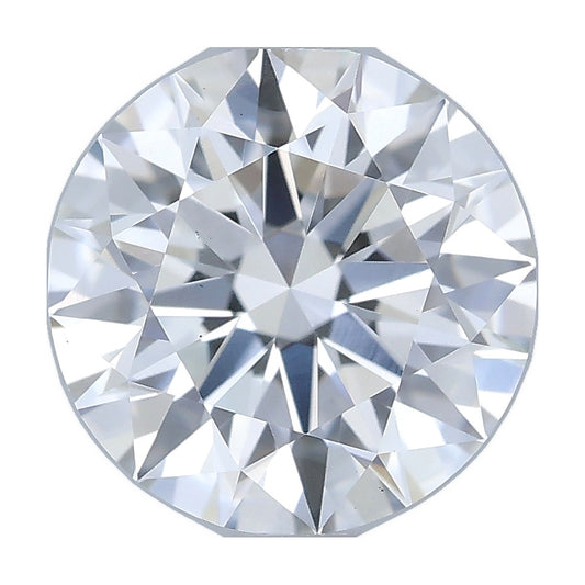 1.01 ct round lab-grown diamond, F color, VS1 clarity, IGI certified, still from its 360° video