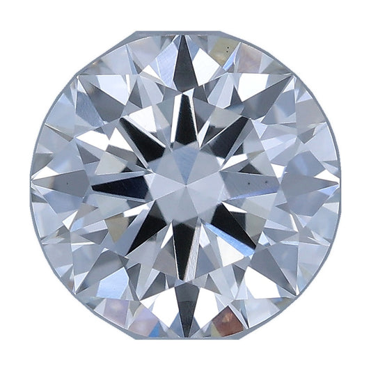 1.01 ct round lab-grown diamond, F color, VS1 clarity, IGI certified, still from its 360° video