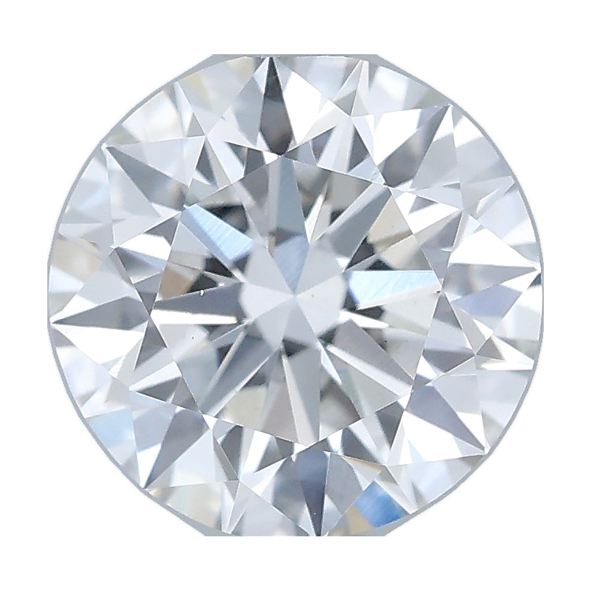 1.01 ct round lab-grown diamond, F color, VS1 clarity, IGI certified, still from its 360° video