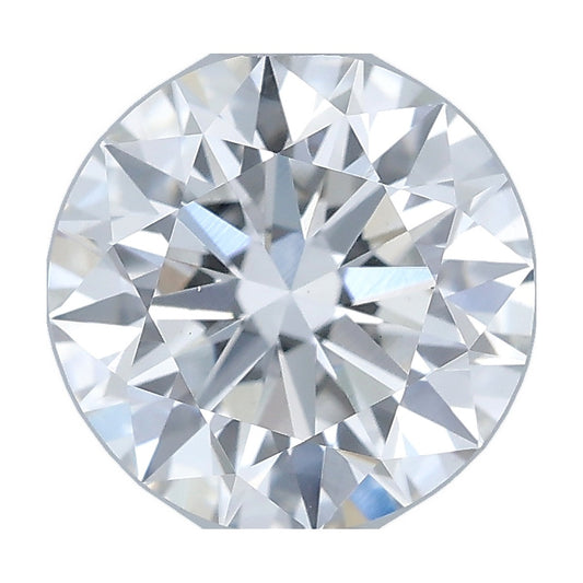 1.01 ct round lab-grown diamond, F color, VS1 clarity, IGI certified, still from its 360° video
