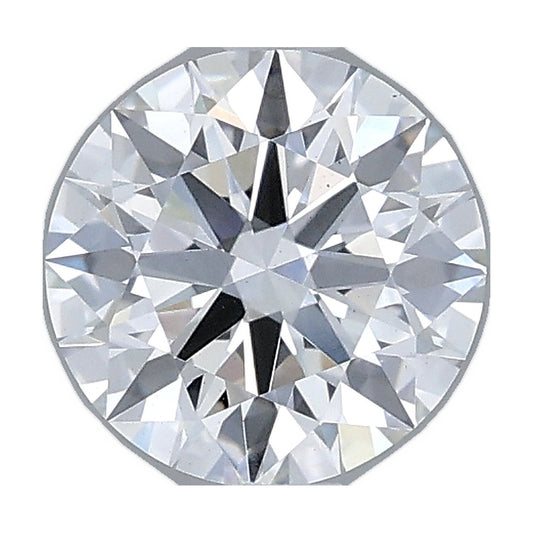 1.01 ct round lab-grown diamond, F color, VS1 clarity, IGI certified, still from its 360° video