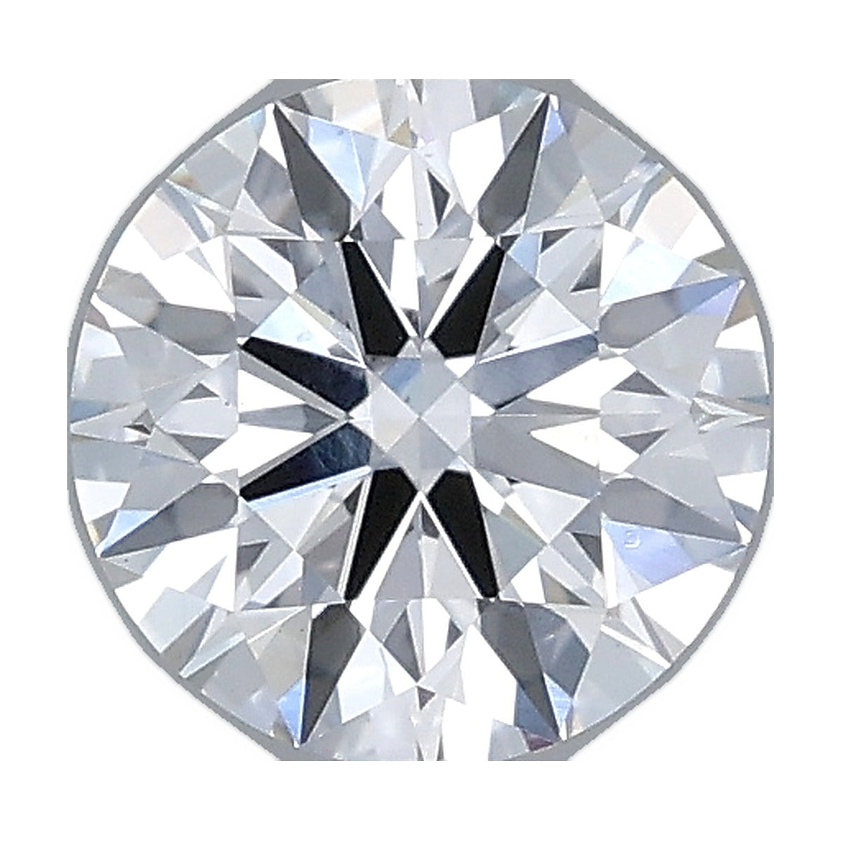 1.01 ct round lab-grown diamond, F color, VS1 clarity, IGI certified, still from its 360° video