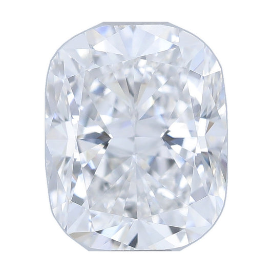 1.02 ct elongated cushion lab-grown diamond, D color, VS1 clarity, IGI certified, still from its 360° video