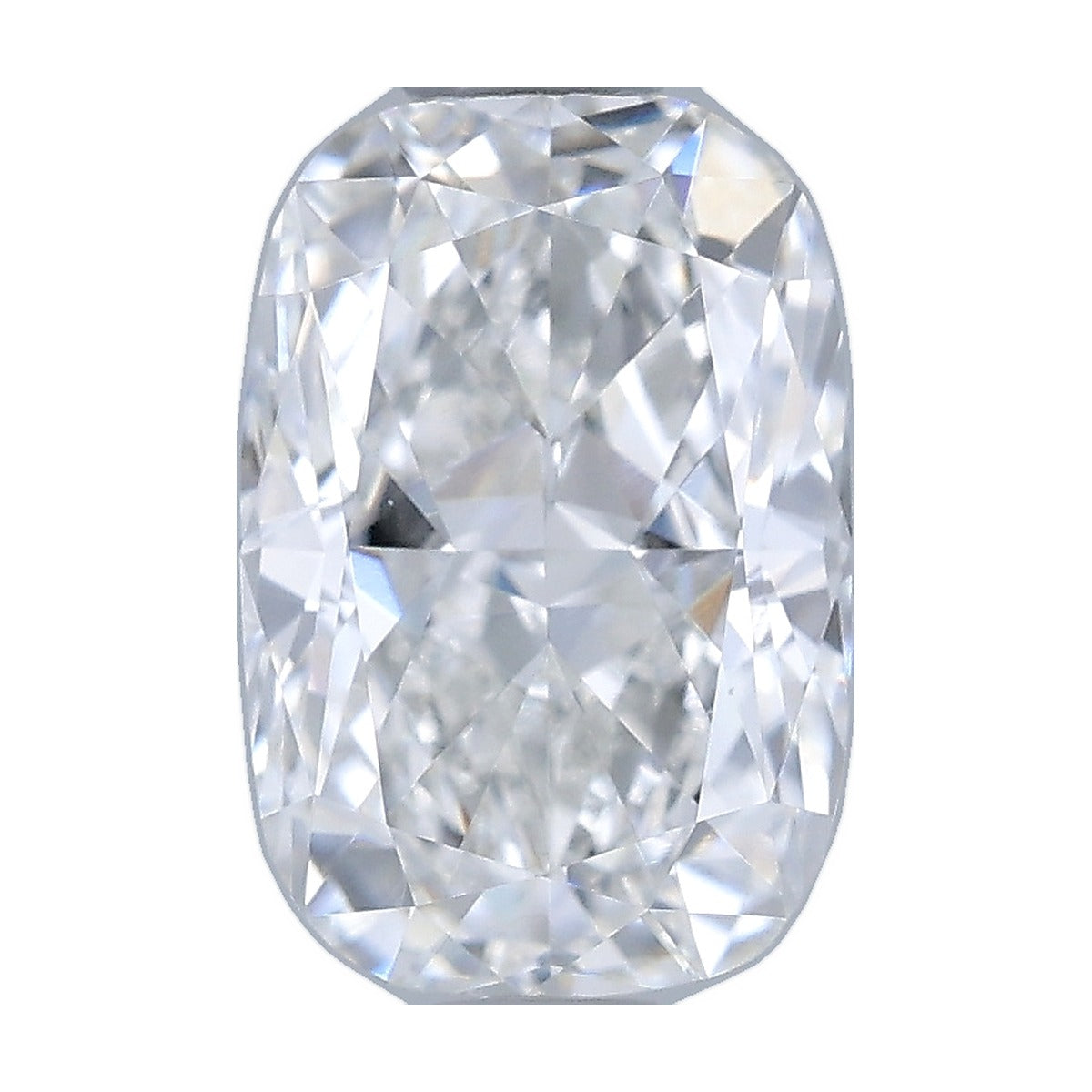 1.02 ct elongated cushion lab-grown diamond, E color, VVS2 clarity, IGI certified, still from its 360° video