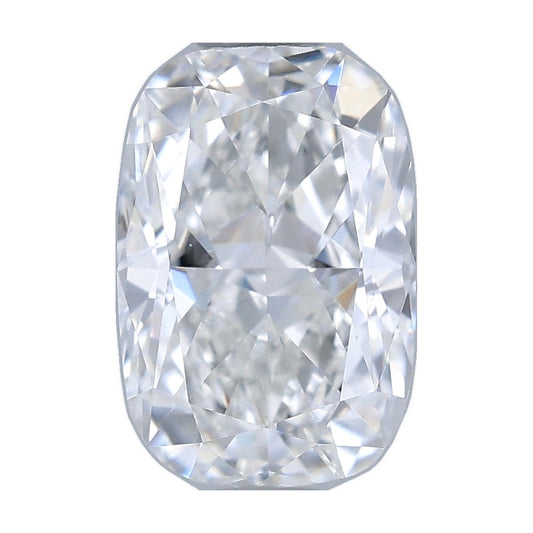 1.02 ct elongated cushion lab-grown diamond, E color, VVS2 clarity, IGI certified, still from its 360° video