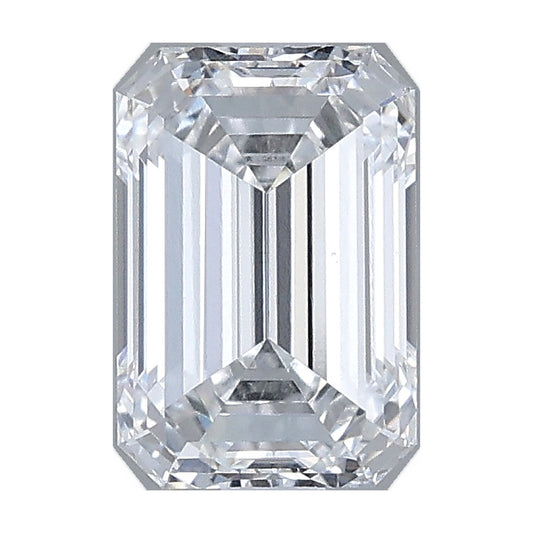1.02 ct emerald lab-grown diamond, D color, VS1 clarity, IGI certified, still from its 360° video