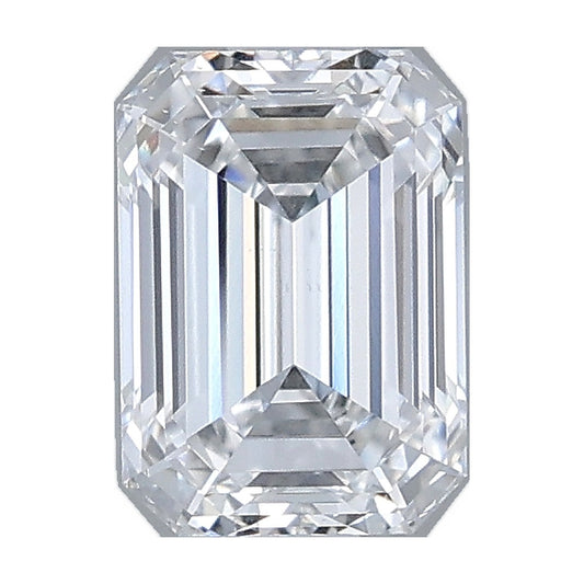 1.02 ct emerald lab-grown diamond, E color, VS1 clarity, IGI certified, still from its 360° video