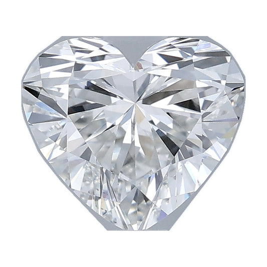 1.02 ct heart lab-grown diamond, E color, VS1 clarity, IGI certified, still from its 360° video