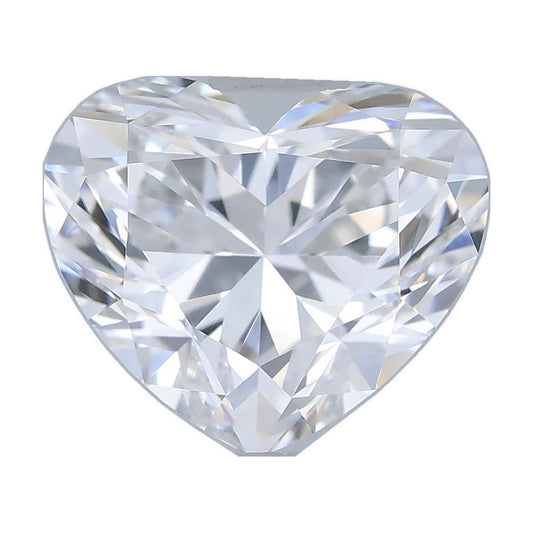 1.02 ct heart lab-grown diamond, E color, VVS2 clarity, IGI certified, still from its 360° video