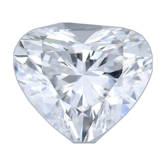 1.02 ct heart lab-grown diamond, E color, VVS2 clarity, IGI certified, still from its 360° video