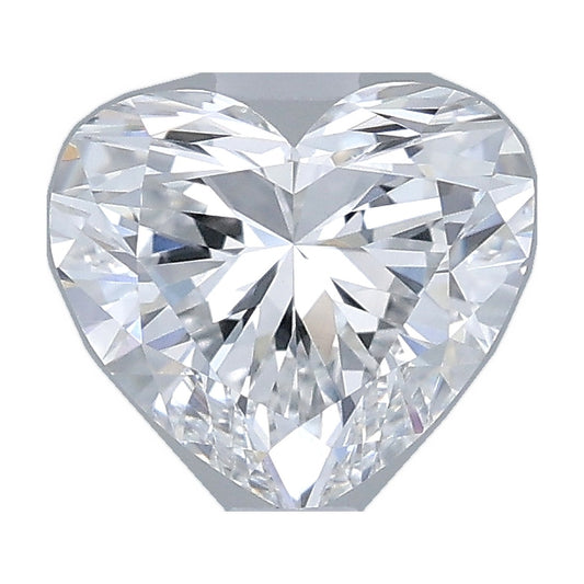 1.02 ct heart lab-grown diamond, E color, VVS2 clarity, IGI certified, still from its 360° video