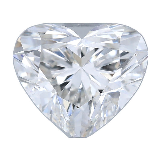 1.02 ct heart lab-grown diamond, F color, VVS2 clarity, IGI certified, still from its 360° video