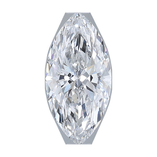 1.02 ct marquise lab-grown diamond, D color, VS2 clarity, IGI certified, still from its 360° video