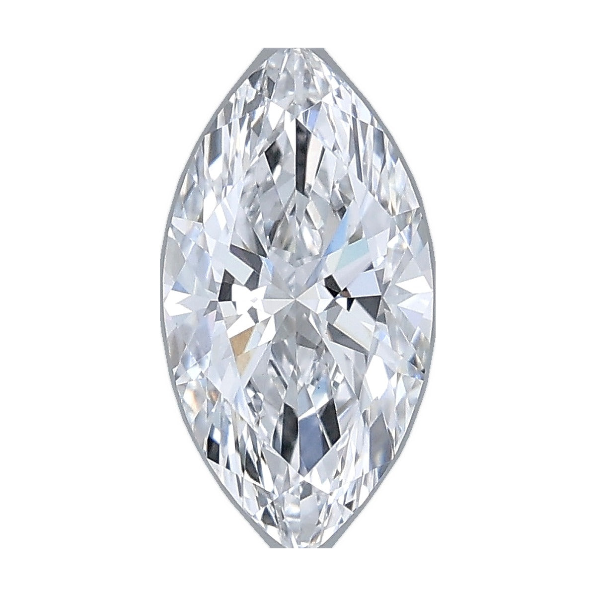 1.02 ct marquise lab-grown diamond, D color, VVS2 clarity, IGI certified, still from its 360° video