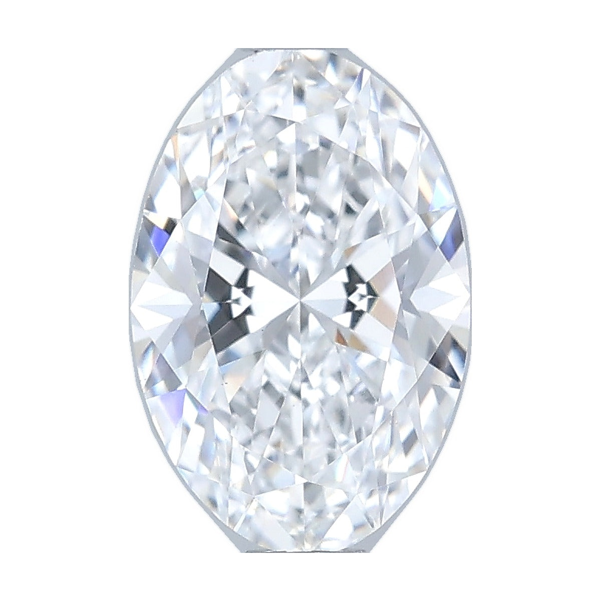1.02 ct oval lab-grown diamond, D color, VS1 clarity, IGI certified, still from its 360° video