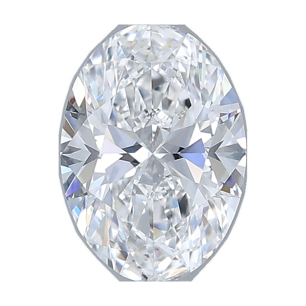 1.02 ct oval lab-grown diamond, D color, VS1 clarity, IGI certified, still from its 360° video