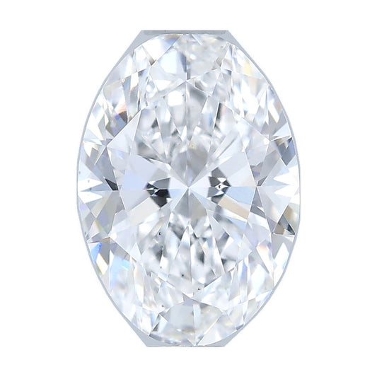 1.02 ct oval lab-grown diamond, D color, VS2 clarity, IGI certified, still from its 360° video