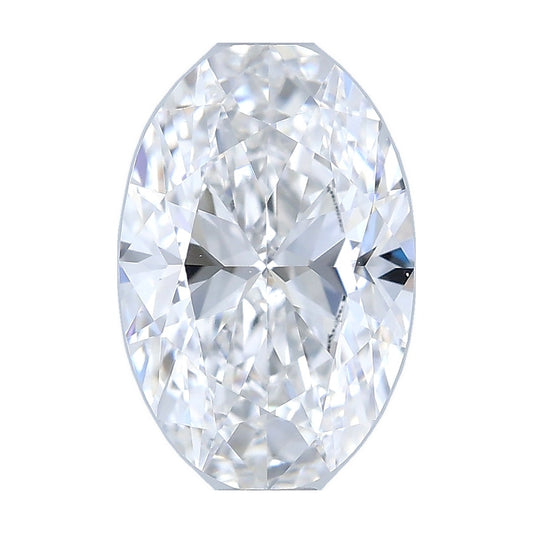 1.02 ct oval lab-grown diamond, E color, VVS2 clarity, IGI certified, still from its 360° video