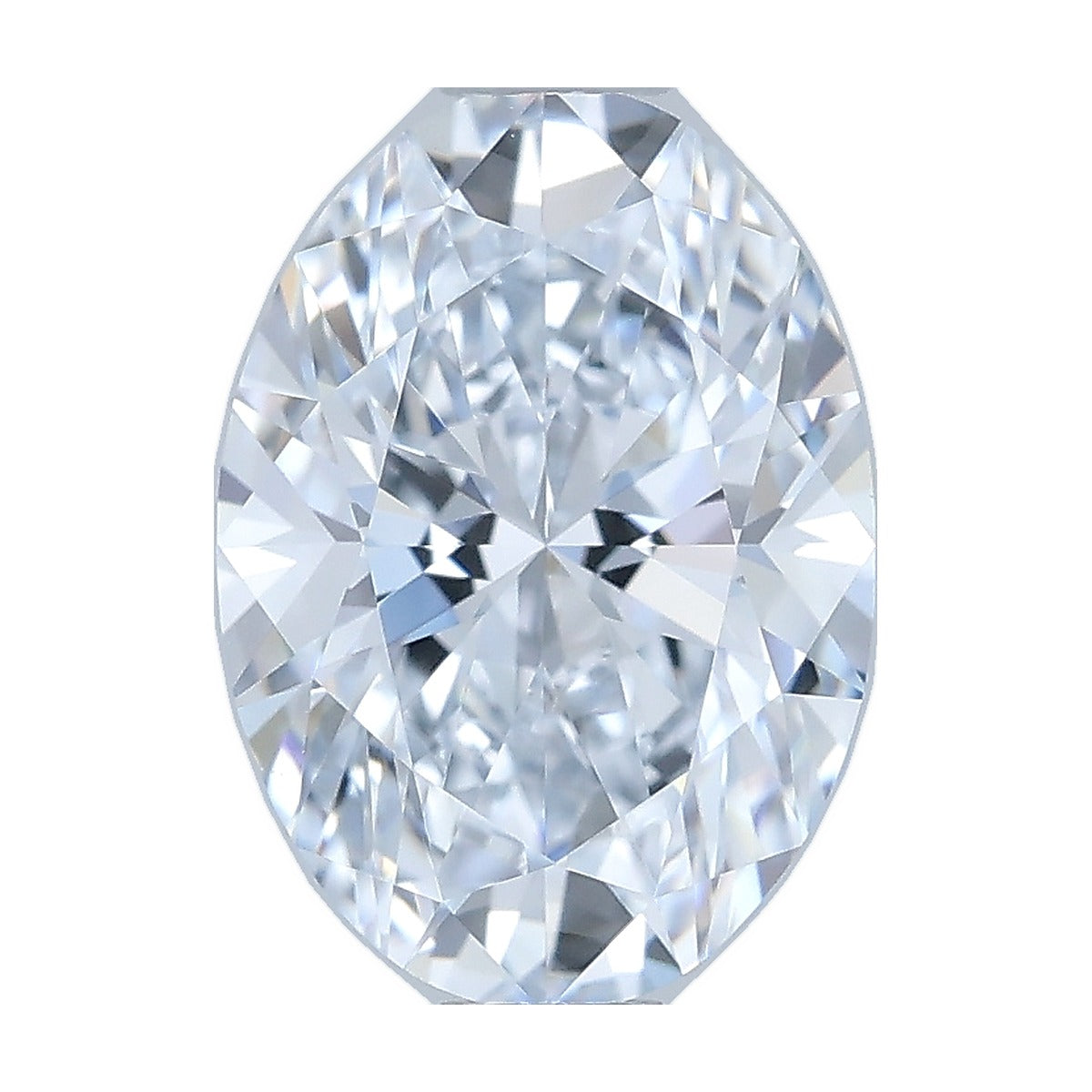 1.02 ct oval lab-grown diamond, F color, VVS2 clarity, IGI certified, still from its 360° video