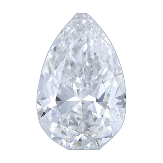 1.02 ct pear lab-grown diamond, D color, VS1 clarity, IGI certified, still from its 360° video