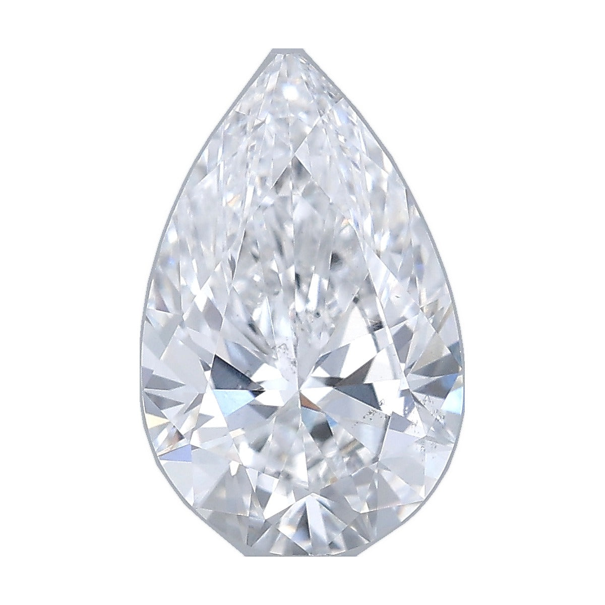 1.02 ct pear lab-grown diamond, D color, VS2 clarity, IGI certified, still from its 360° video