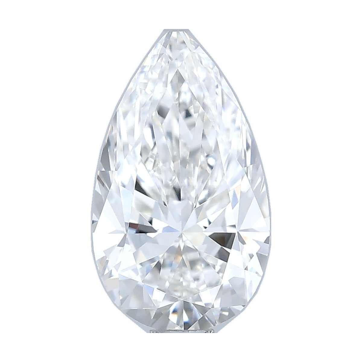 1.02 ct pear lab-grown diamond, F color, VVS2 clarity, IGI certified, still from its 360° video