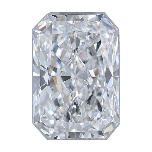 1.02 ct radiant lab-grown diamond, E color, VS1 clarity, IGI certified, still from its 360° video