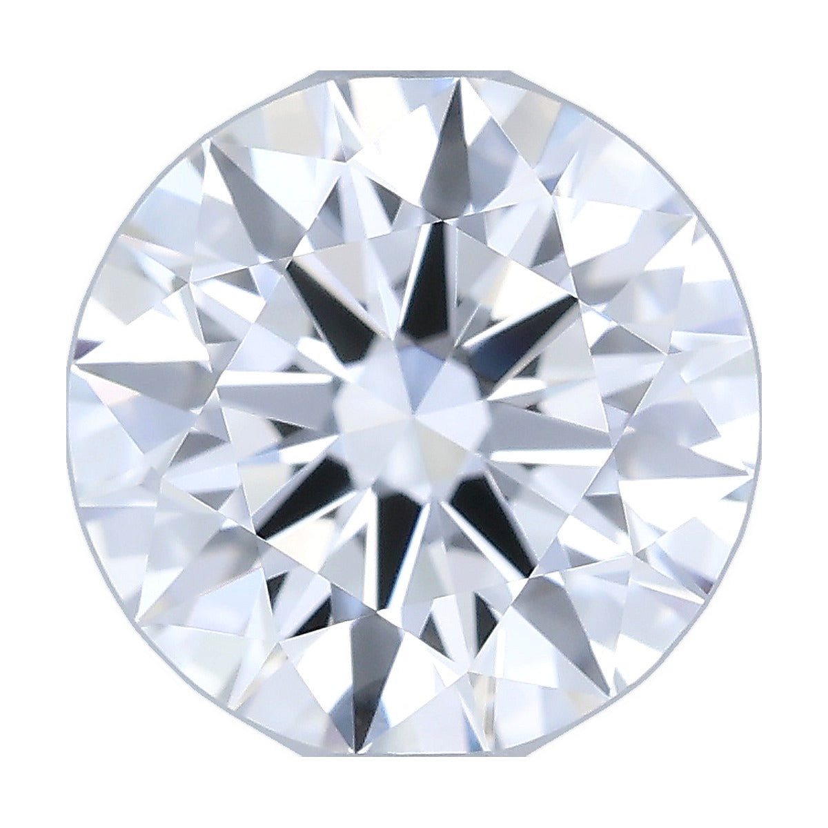 1.02 ct round lab-grown diamond, D color, VVS1 clarity, IGI certified, still from its 360° video