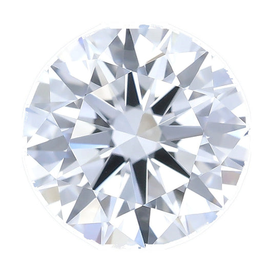 1.02 ct round lab-grown diamond, D color, VVS2 clarity, IGI certified, still from its 360° video