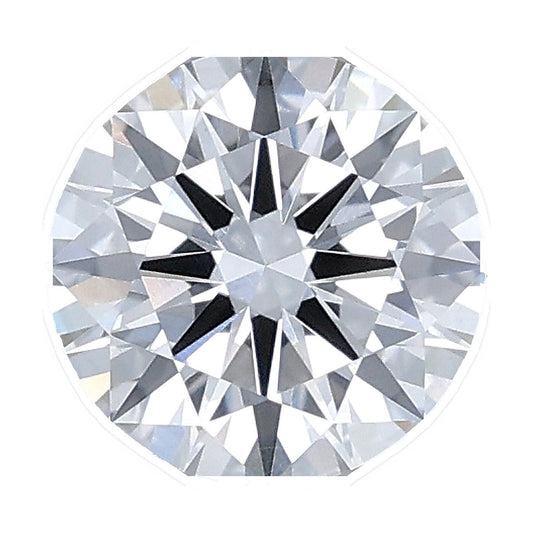 1.02 ct round lab-grown diamond, D color, VVS2 clarity, IGI certified, still from its 360° video