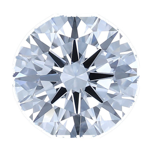 1.02 ct round lab-grown diamond, D color, VVS2 clarity, IGI certified, still from its 360° video