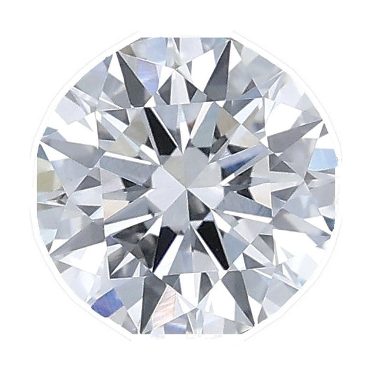 1.02 ct round lab-grown diamond, D color, VVS2 clarity, IGI certified, still from its 360° video
