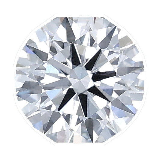 1.02 ct round lab-grown diamond, D color, VVS2 clarity, IGI certified, still from its 360° video