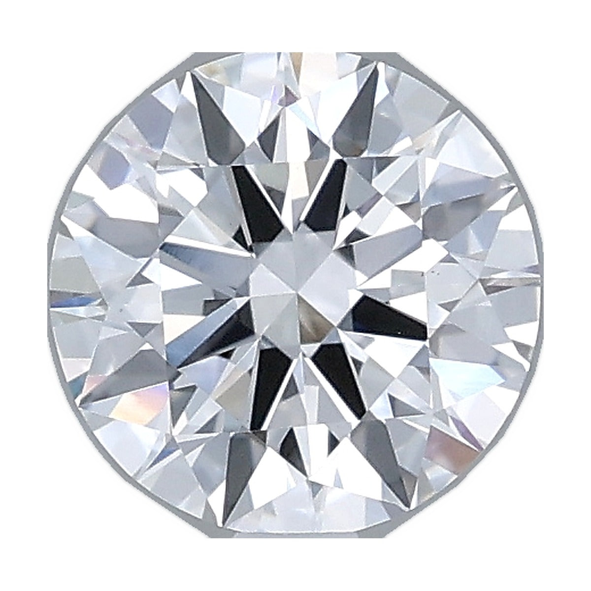 1.02 ct round lab-grown diamond, E color, VS1 clarity, IGI certified, still from its 360° video